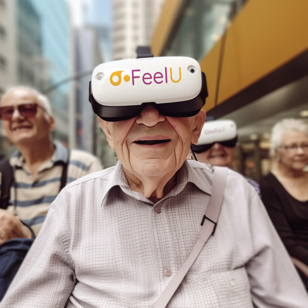 senior en ehpad voyage en realite virtuelle